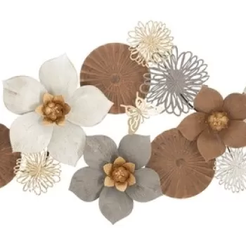 Decoratiune pentru perete, Mauro Ferretti, Broty, 136.5 x 7.6 x 68.6 cm, fier, multicolor imagine