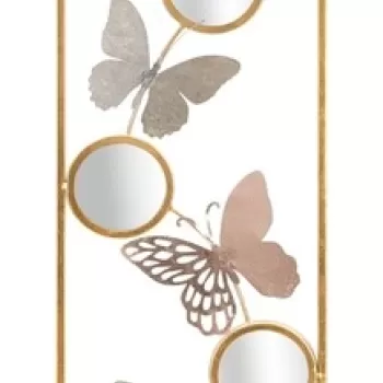 Decoratiune pentru perete, Mauro Ferretti, Buttry - A, 31 x 2 x 90 cm, fier, multicolor imagine
