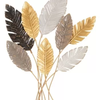 Decoratiune pentru perete, Mauro Ferretti, Palmy, 73 x 6 x 93 cm, fier, multicolor imagine
