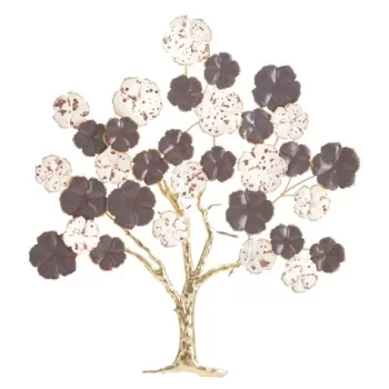 Decoratiune pentru perete, Mauro Ferretti, Purpy, 73.7 x 5 x 80 cm, fier, multicolor imagine