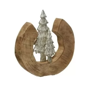Decoratiune Pin, Decoris , 6x28x33 cm, lemn de mango imagine