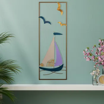 Decoratiune, Port de Cannes, Dimensiune: 32 x 5 x 90 cm, Multicolor imagine