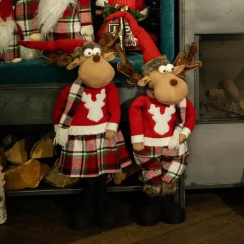 Decoratiune ren cu fusta Antti, Homla, 104 cm, poliester, multicolor imagine