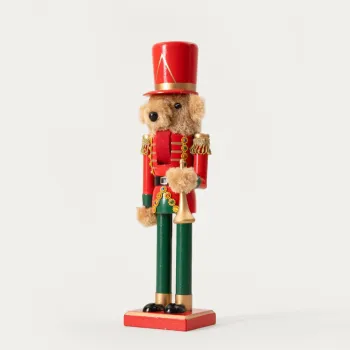 Decoratiune Spargatorul de nuci Nutcracker, Homla, 36 cm, lemn, multicolor imagine