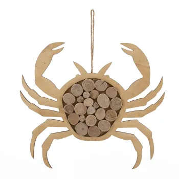 Decoratiune suspendabila Crab, Mauro Ferretti, 35x2x31 cm, lemn de tanoak/placaj, natural imagine