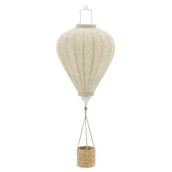 Decoratiune suspendata, Bloomingville, Pomp, 35x85 cm, poliester/zambila de apa, galben imagine