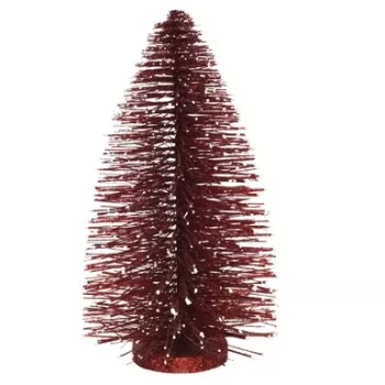 Decoratiune Tree, Decoris, 13x23 cm cm, plastic, rosu imagine