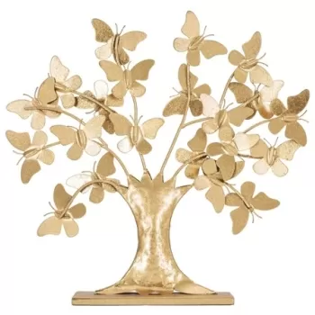 Decoratiune Tree Glam, Mauro Ferretti, 31 x 8 x 30 cm, fier, auriu imagine