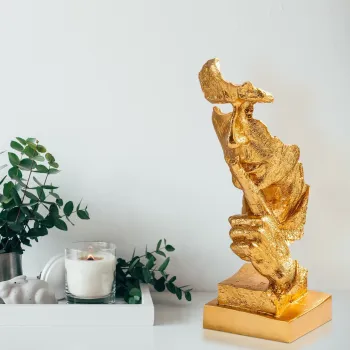 Decoratiune, Yak-031, Poliester, Auriu imagine