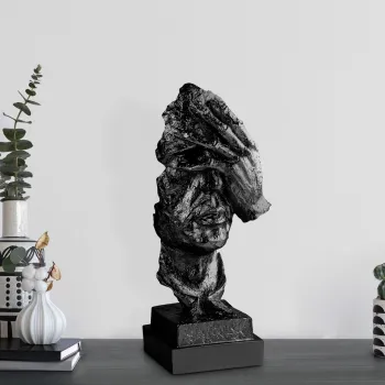 Decoratiune, Yak-032-C, Poliester, Negru imagine