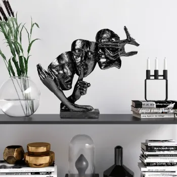 Decoratiune, Yak-034-C, Poliester, Negru imagine