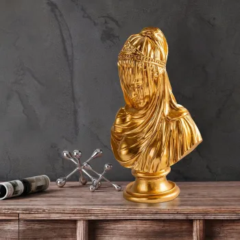 Decoratiune, Yak-038, Poliester, Auriu imagine