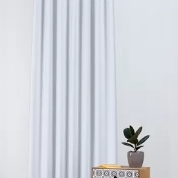 Draperie Mendola Interior, Montblanc, 140x260 cm, poliester, alb/gri imagine