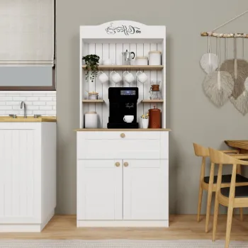 Dulap de bucatarie, Miwood, Lucas 1600-93, 80x100x42 cm, PAL, Alb imagine