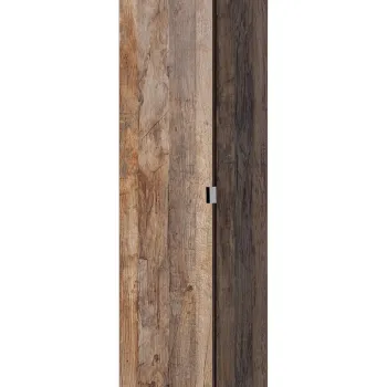 Dulap inalt cu 1 usa si 2 sertare, cu fixare pe perete, Santa Fe Oak, Comad, 35x33x160 cm, PAL laminat, stejar santa fe vintage imagine