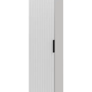 Dulap inalt cu usa, cu fixare pe perete, Adel White, Comad, 35x25x140 cm, MDF/PAL laminat, alb mat imagine