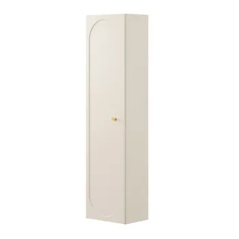 Dulap inalt cu usa, cu fixare pe perete, Donna Sand, Comad, 35x25.2x140 cm, MDF/PAL laminat, nisipiu imagine