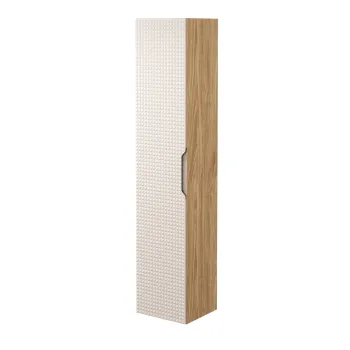 Dulap inalt cu usa, cu fixare pe perete, Luxor Beige, Comad, 35x33x170 cm, MDF/PAL laminat, stejar imagine