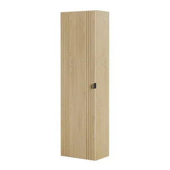 Dulap inalt cu usa, cu fixare pe perete, Ovalia Cremona, Comad,  40x25.4x140 cm, MDF/PAL laminat, stejar cremona imagine
