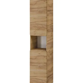 Dulap inalt cu usi, cu fixare pe perete, Aruba Craft, Comad, 35x32x170 cm, MDF/PAL laminat, stejar craft gold imagine