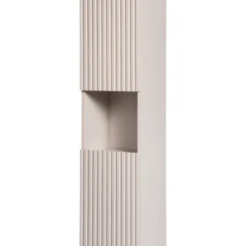 Dulap inalt cu usi, cu fixare pe perete, Nova Cashmere, Comad, 30x25x140 cm, MDF/PAL laminat, casmir mat imagine