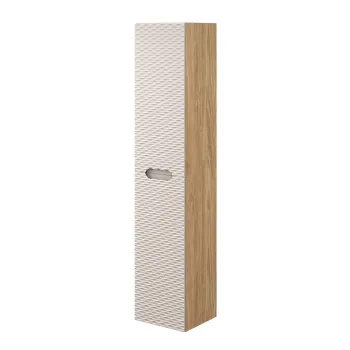 Dulap inalt cu usi, cu fixare pe perete, Ocean Beige, Comad, 35x33x170 cm, MDF/PAL laminat, stejar imagine