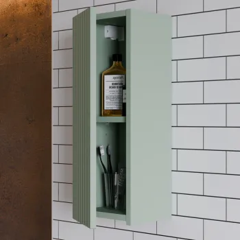Dulap suspendat cu 1 usa, Line Reed Green, Comad, 30x18.9x57 cm, MDF/PAL laminat, verde reed imagine