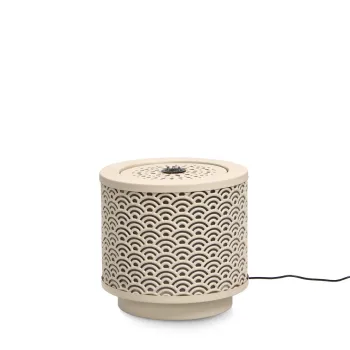 Fantana decorativa cu LED Akira, Bizzotto, 25x23 cm, metal, bej imagine