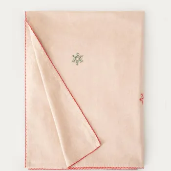 Fata de masa Armilla, Homla, 150x220 cm, bumbac, bej imagine