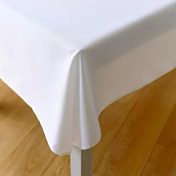 Fata de masa Bedora White, 160x320 cm, 50% bumbac, 50% poliester, TC144 imagine