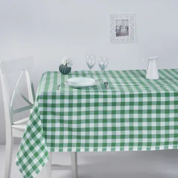 Fata de masa, DC Home, 198DCH1112, Bumbac, 160 x 260 cm, Verde imagine