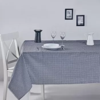 Fata de masa, DC Home, 198DCH1138, Bumbac, 170 x 220 cm, Alb negru imagine