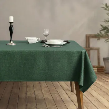 Fata de masa, DC Home - Kitchen, 198DCH1164, 100% POLIESTER / , Dimensiune: 150 x 250 cm, Nuc / Verde imagine