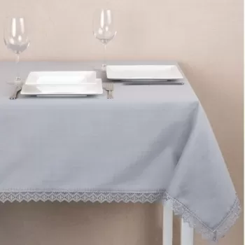 Fata de masa Elegant, Ambition, 160x280 cm, poliester, gri imagine