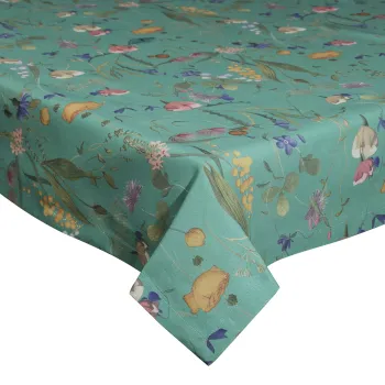 Fata de masa Flora, Andrea Fontebasso, 150x350 cm, bumbac, verde/multicolor imagine