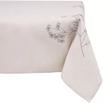 Fata de masa Purple Garden, Ambition, 130x160 cm, poliester, alb imagine