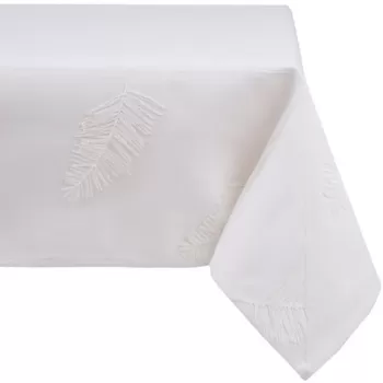 Fata de masa Simple Elegance, Ambition, 130x160 cm, poliester, alb imagine