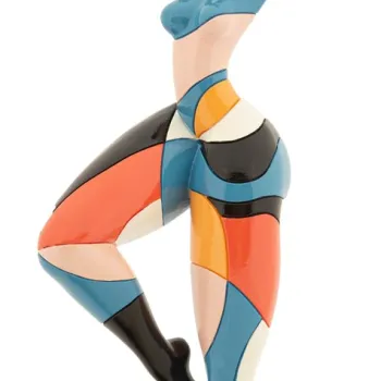 Figurina decorativa Dancing Girl Rubic -B, Mauro Ferretti, 32.5x9.7x20.5 cm, polirasina, multicolor imagine