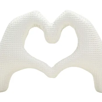 Figurina /sculptura decorativa Hands Lover, Mauro Ferretti, 25x7.5x13.5 cm, polirasina, alb imagine