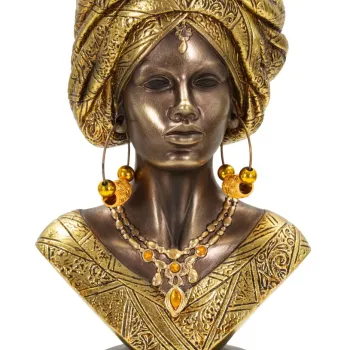 Figurina /sculptura decorativa  Nairobi, Mauro Ferretti, 15x12x28 cm, polirasina, multicolor imagine