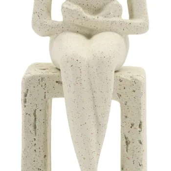 Figurina /sculptura decorativa Stons Single, Mauro Ferretti, 8.5x6.5x24 cm, polirasina, crem imagine