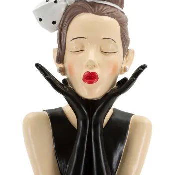 Figurina /sculptura decorativa Woman Hollywood -A, Mauro Ferretti, 17x14x30.5 cm, polirasina, multicolor imagine