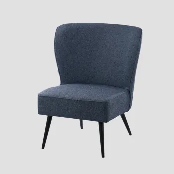 Fotoliu Abrazo, Homla, 75.5x71x86 cm, metal/poliester, albastru imagine