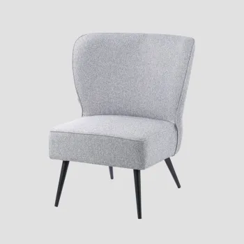 Fotoliu Abrazo, Homla, 75.5x71x86 cm, metal/poliester, gri imagine