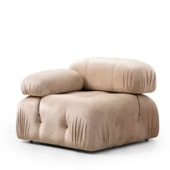 Fotoliu, Artie, 560ARE1410, Lemn de fag / PAL, Crem imagine