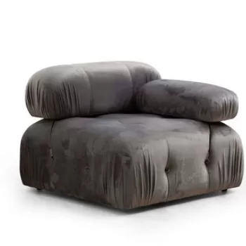 Fotoliu, Artie, 560ARE1416, Lemn de fag / PAL, Gri imagine