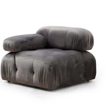 Fotoliu, Artie, 560ARE1418, Lemn de fag / PAL, Gri imagine