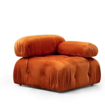 Fotoliu, Artie, 560ARE1424, Lemn de fag / PAL, Portocaliu imagine