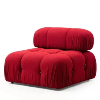 Fotoliu, Artie, 560ARE1429, Lemn de fag / PAL, Rosu imagine