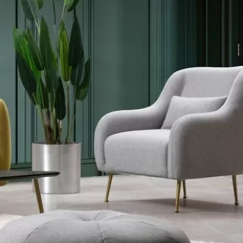 Fotoliu, Artie, 560ARE1705, Lemn de fag / PAL, Gri imagine